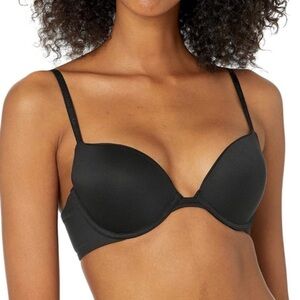 Calvin Klein Push Up Plunge Bra 34D Black